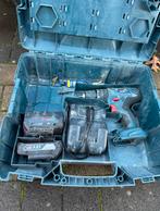 Bosch GSR 18V schroefboormachine set 2 accu's+lader+ bitset, Doe-het-zelf en Verbouw, Gereedschap | Boormachines, Ophalen of Verzenden