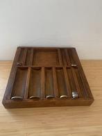 Oude brocante houten geldlade voor klein geld, Antiek en Kunst, Ophalen of Verzenden