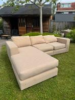 Gratis af te halen: Mooi beige kleurig stoffen bankstel, Huis en Inrichting, Banken | Bankstellen, Ophalen of Verzenden, Gebruikt