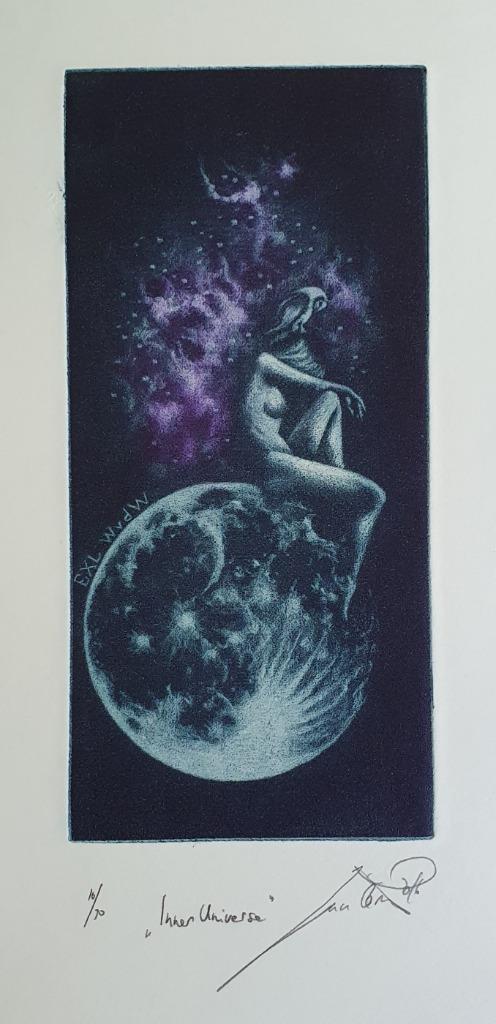 Exlibris /  Ex libris Jan Cernos, Inner Universum, Antiek en Kunst, Kunst | Etsen en Gravures, Verzenden