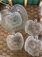 Italiaanse CoVetro glazen appelschalen set vintage, Antiek en Kunst, Antiek | Glas en Kristal, Ophalen of Verzenden