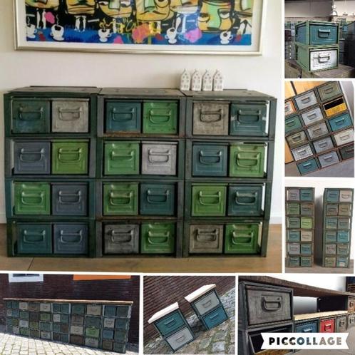 Stapelbakken Modulaire KASTEN Dressoir TV-kast Bakken AKTIE, Huis en Inrichting, Kasten | Ladekasten, Metaal, Ophalen of Verzenden
