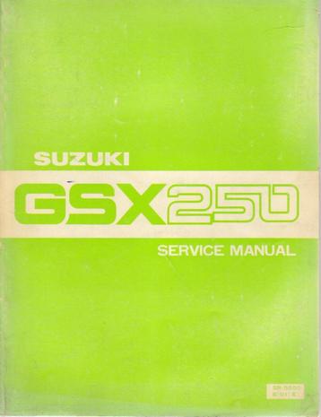 Suzuki GSX250 Service Manual (5062z) beschikbaar voor biedingen