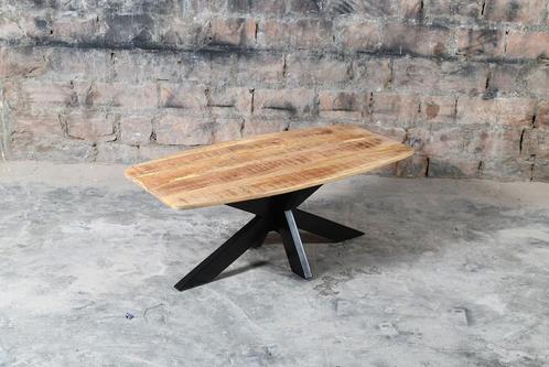 Salontafel Deens ovaal mangohout uit voorraad, Huis en Inrichting, Tafels | Salontafels, Nieuw, Minder dan 50 cm, Ovaal, Ophalen of Verzenden