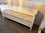 Mooie houten eettafel bank/ klepbank, Huis en Inrichting, Ophalen, Zo goed als nieuw, 75 tot 100 cm
