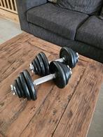 Halterset 15 kg per halter, Sport en Fitness, Fitnessmaterialen, Ophalen, Gebruikt, Halterset