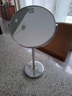 SPIEGEL OP VOET MET VERGROOTGLAS, Minder dan 50 cm, Gebruikt, Rond, Ophalen of Verzenden