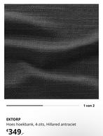 Hoes Ektorp 4-zits hoekbank - Hillared antraciet, Huis en Inrichting, Ophalen, Hoekbank, 75 tot 100 cm, Zo goed als nieuw