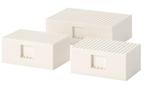 Ikea BYGGLEK LEGO opbergbox met deksel set v 3, Ophalen of Verzenden, Nieuw, Complete set, Lego