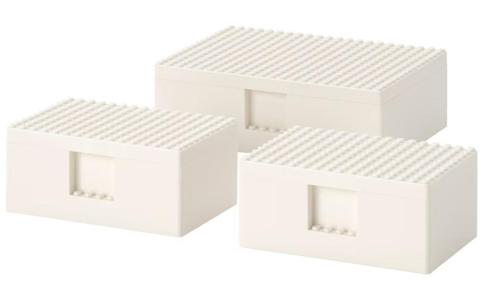 Ikea BYGGLEK LEGO opbergbox met deksel set v 3, Kinderen en Baby's, Speelgoed | Duplo en Lego, Nieuw, Lego, Complete set, Ophalen of Verzenden