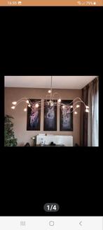 rvs design hanglamp spiraal, Ophalen, 50 tot 75 cm, Zo goed als nieuw, Glas