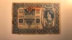 Antiek bankbiljet 1000 Kronen, Ophalen of Verzenden, Voor 1940, Gebruikt