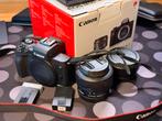 Canon EOS M50 + 15-45mm lens, extra accu, adapter, Audio, Tv en Foto, Fotocamera's Digitaal, Canon, Compact, Ophalen of Verzenden