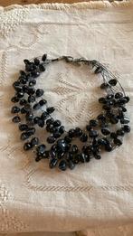 Collier zwart Manouk, Ophalen of Verzenden, Zo goed als nieuw, Zwart, Kunststof