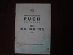 Puch 125SL 150TL 125TL  motorrad ersatzteil katalog, Ophalen of Verzenden, Overige merken