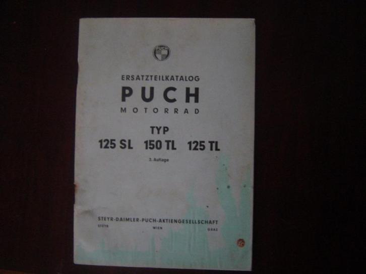 Puch 125SL 150TL 125TL  motorrad ersatzteil katalog, Motoren, Handleidingen en Instructieboekjes, Overige merken, Ophalen of Verzenden