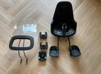 Bobike One Fietsstoeltje met Windscherm + 3 Adapters, Ophalen, Gebruikt, Voetsteuntjes, Voorzitje