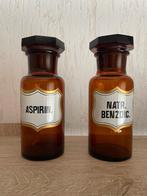Twee prachtige apothekerspotten apothekersfles apotheek, Antiek en Kunst, Ophalen of Verzenden