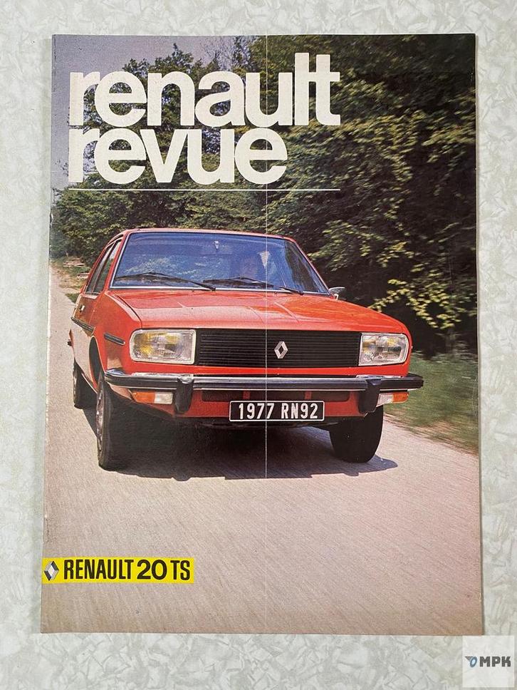 Renault Revue Magazine 1977 #3 Renault 20 TS, Boeken, Auto's | Folders en Tijdschriften, Gelezen, Ophalen of Verzenden