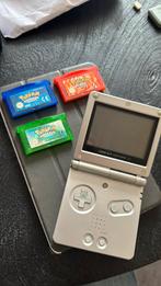 Gameboy advance SP, Spelcomputers en Games, Spelcomputers | Nintendo Game Boy, Ophalen, Gebruikt, Game Boy Advance SP, Met games