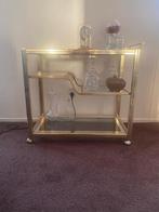 Franse Antieke Vintage barwagen/ serveertafel Pierre Vandel, Ophalen