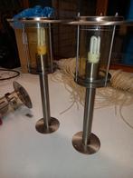 Te Koop: 3 Buitenlampen, Tuin en Terras, Buitenverlichting, Gebruikt, Wandlamp, Aluminium, Ophalen of Verzenden