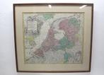Antieke kaart Nederland J.B. Homann 18e eeuw, Antiek en Kunst, Kunst | Etsen en Gravures, Ophalen