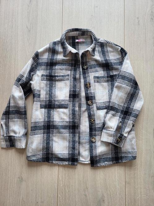 WE Fashion tussenjas / houthakkersbloes maat 146/152, Kinderen en Baby's, Kinderkleding | Maat 152, Zo goed als nieuw, Jongen of Meisje