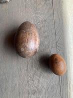 2 houten eieren, Ophalen of Verzenden