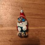 Oud vintage glazen kersthanger kerstman, Ophalen of Verzenden, Gebruikt