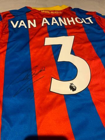 Patrick van aanholt crystal palace gesigneerd shirt bewijs