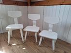 Gratis! Houten witte kleuterstoeltjes, Ophalen, Gebruikt, Drie, Wit