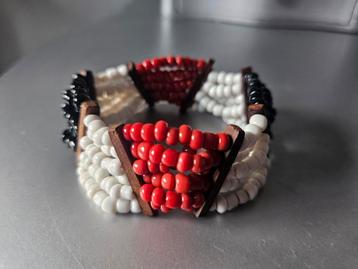 Ibiza boho armband met houten kralen beschikbaar voor biedingen