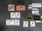 Nederlandse Spoowegen bordjes emaille hoogspanning elektra, Verzamelen, Ophalen, Gebruikt, Trein, Overige typen