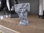 Antiek vintage brocant geëmailleerd gietijzeren vaas gemerkt, Antiek en Kunst, Curiosa en Brocante, Ophalen