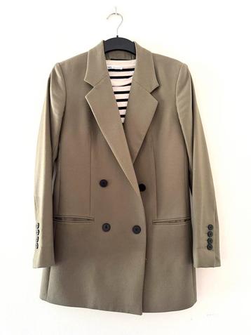 MASSIMO DUTTI khaki kleur blazer colbert jasje 36 CHCS beschikbaar voor biedingen