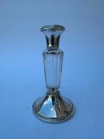Antieke Kristal met zilveren kandelaar, Antiek en Kunst, Ophalen of Verzenden, Zilver