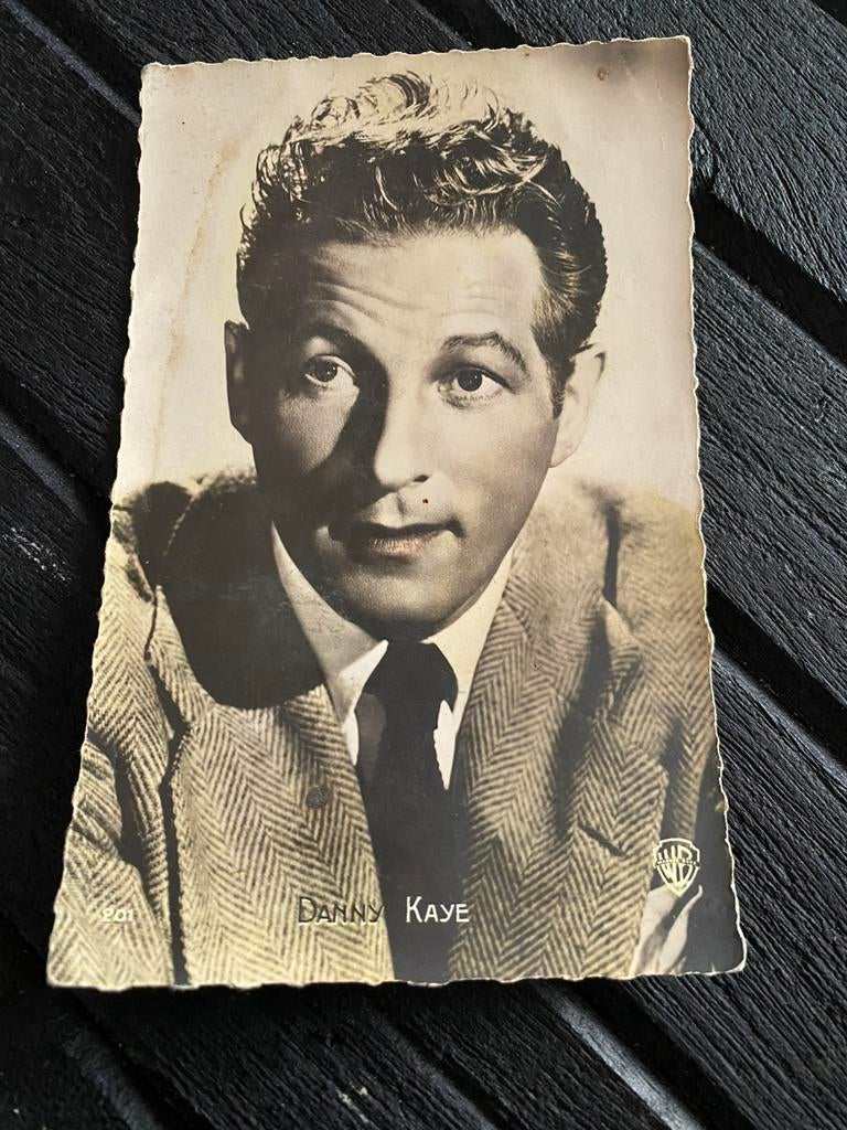 Filmster Danny Kaye, Ophalen of Verzenden, Zo goed als nieuw, Foto of Kaart