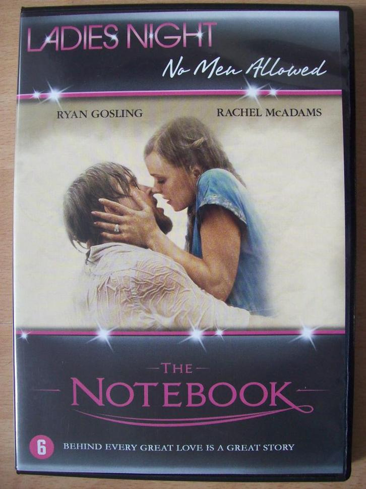 DVD The Notebook Ryan Gosling Rachel McAdams - ladies night, Cd's en Dvd's, Dvd's | Drama, Zo goed als nieuw, Drama, Vanaf 6 jaar
