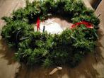 Twee kerst kransen met verlichting., Diversen, Kerst, Ophalen of Verzenden, Gebruikt