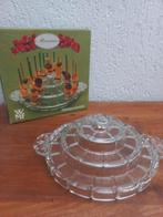 Glazen kaasplateau WMF. Moosrose. Vintage serveerschaal, Antiek en Kunst, Ophalen of Verzenden