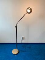 Stalamp goud met mahonie, Ophalen, Gebruikt, Overige materialen, 100 tot 150 cm