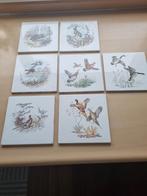 7 vintage Mettlach tegels dierenmotieven, Ophalen of Verzenden