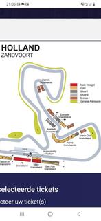F1 Zandvoort 2x passe partout goldtribune., Tickets en Kaartjes