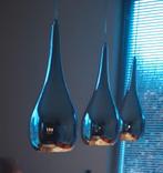 3 stuks hanglamp chroom, Ophalen, Gebruikt, Metaal, Modern