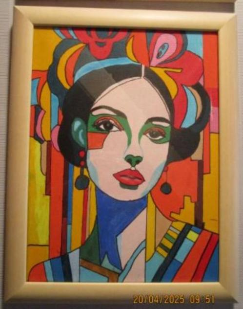 portret kubisme stijl Hugo Scheiber  stukprijs, Antiek en Kunst, Kunst | Schilderijen | Modern, Ophalen