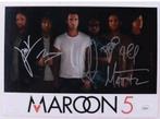 Maroon 5 gesigneerde foto JSA, Ophalen of Verzenden, Zo goed als nieuw, Foto of Kaart