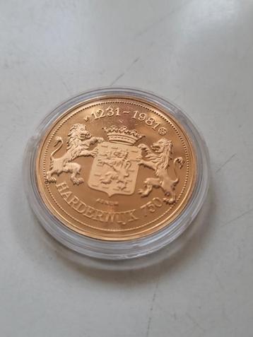 Penning Harderwijk 750 jaar 1231-1981 UNC in capsule  beschikbaar voor biedingen