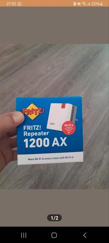 1200 ax nieuw en gesealed  Fritz repeater  beschikbaar voor biedingen