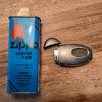 Ouderwetse Zippo Aansteker + Vulfles, Verzamelen, Rookartikelen, Aanstekers en Luciferdoosjes, Ophalen of Verzenden, Gebruikt